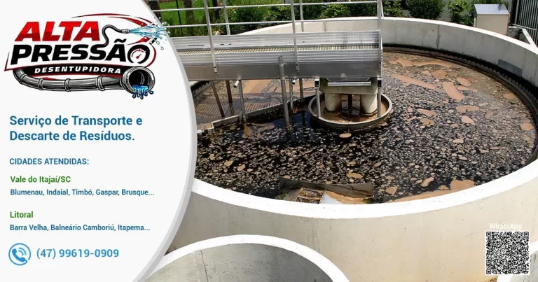 Transporte e Descarte de Resíduos em Blumenau e Região - Alta Pressão Desentupidora
