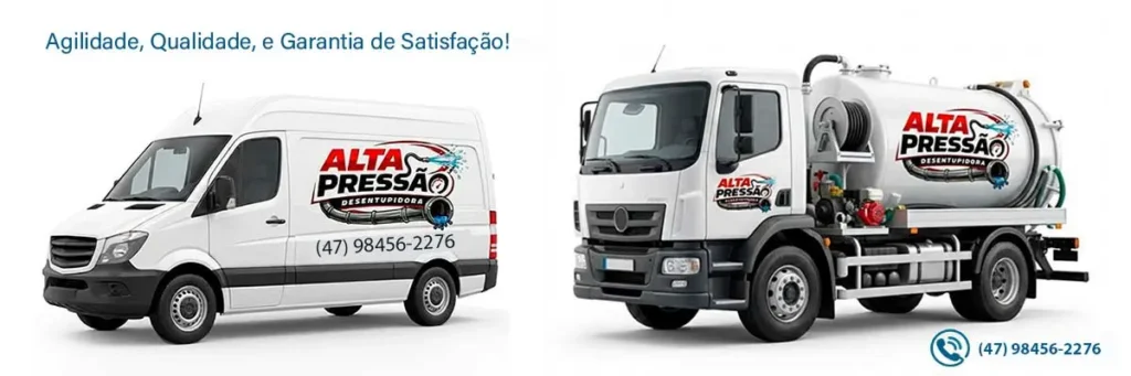 Diferenciais da Alta Pressão Desentupidora em Brusque e Região do Vale do Itajaí/SC.